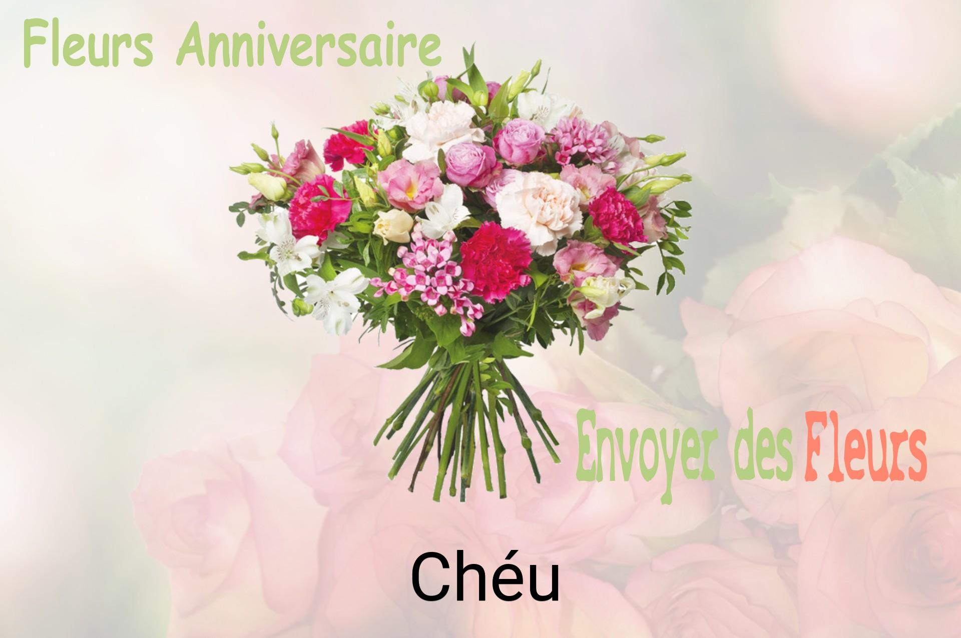 Bouquet de fleurs d’anniversaire livré à Chéu